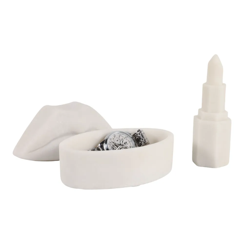 HALFORDLEY SET OF 2 WHITE BOXES 4 (IN)