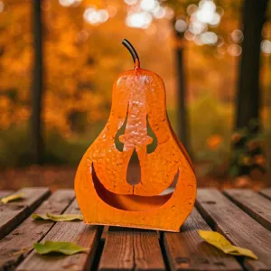 Metal Jack O Lantern 9.5x6x14in 1