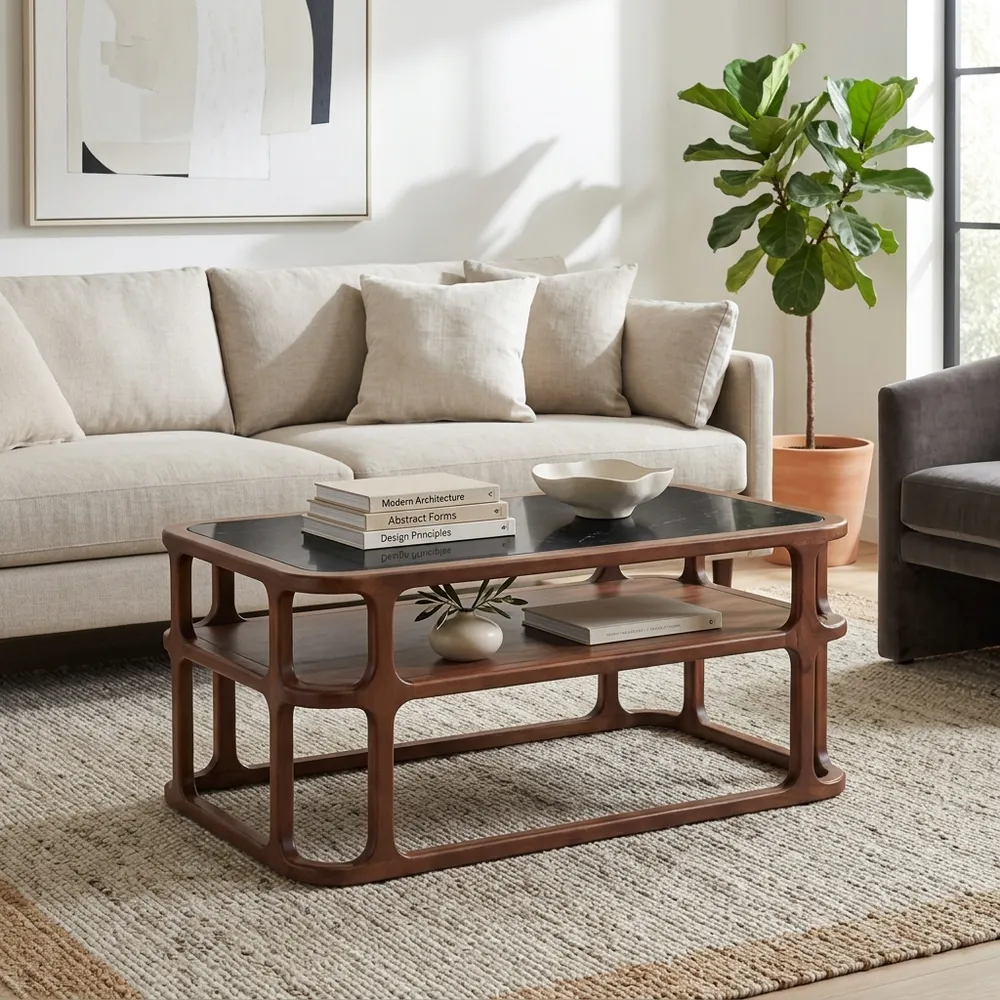 BELDENHAVEN BROWN COFFEE TABLE 18 (IN)