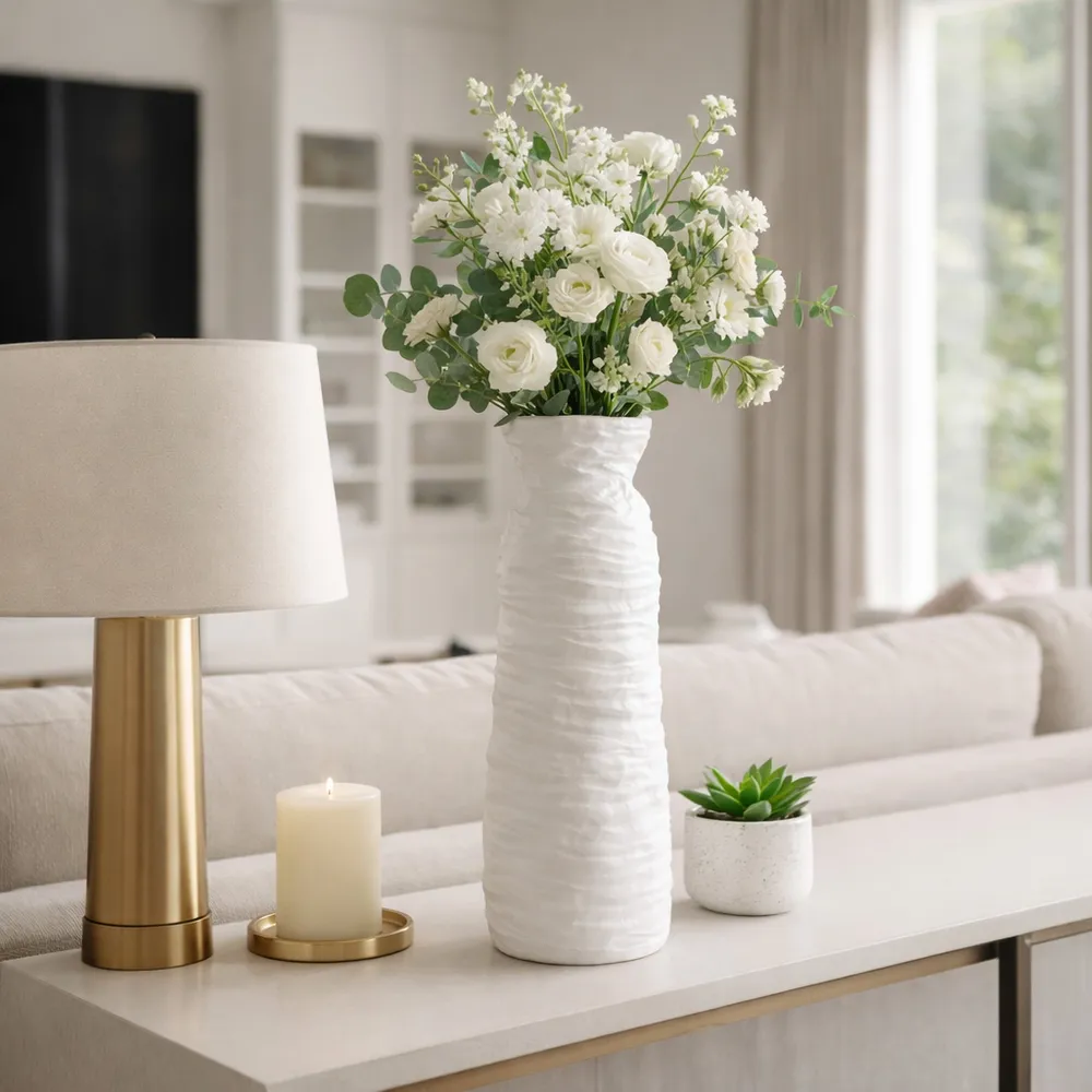 WILSONOAK IVORY VASE 19 (IN)