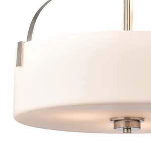 Market Square 18'' Wide 3-Light Pendant - Brushed Nickel 3