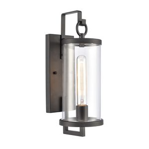 Hopkins 15.75'' High 1-Light Outdoor Sconce - Charcoal Black 1