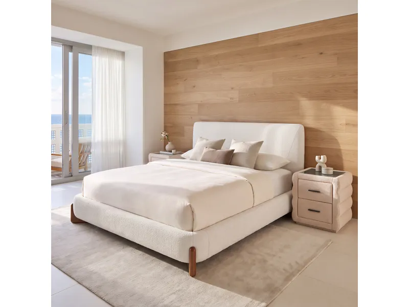Baris Queen Bed Ivory 11