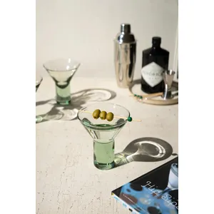 Clear Martini Glass with Solid Base 3