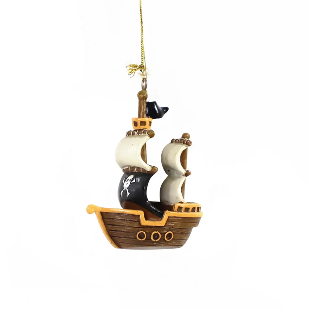 3-1/2" PIRATE SHIP ORNAMENT