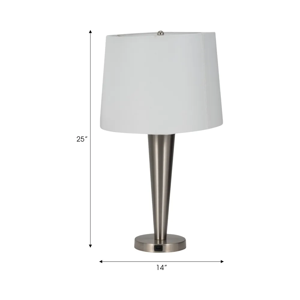 GROVERWIND SET OF 2 SILVER LAMPS 25 (IN)