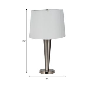 GROVERWIND SET OF 2 SILVER LAMPS 25 (IN) 9