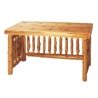 Cedar Log Open Writing Desk - Natural - Armor