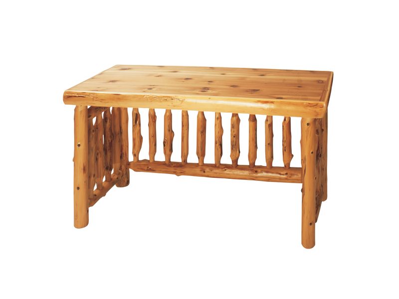 Cedar Log Open Writing Desk - Natural - Armor 2