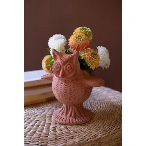 Terracotta Owl Planter 1