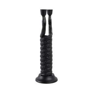 NICOLEHAVEN BLACK CANDLE HOLDER 16 (IN) 4