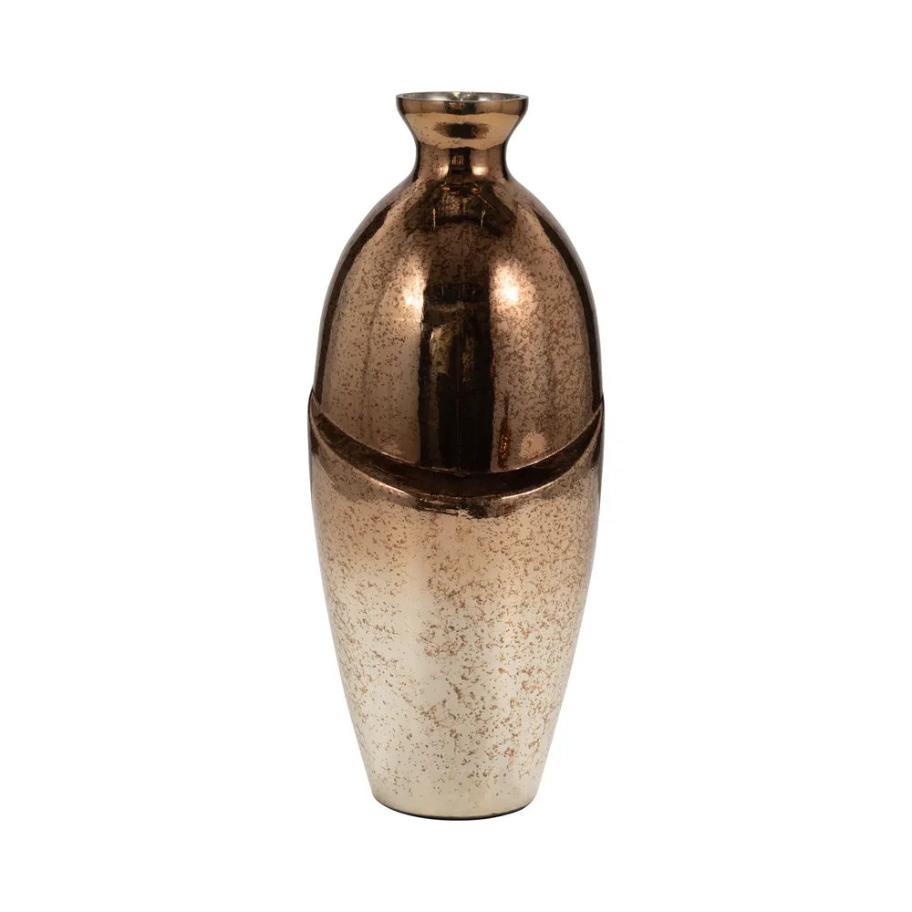 NASHCLIFF BRONZE GLASS VASE 16 (IN)