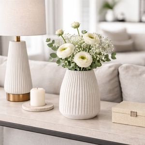 WESTONGATE WHITE VASE 9 (IN) 2