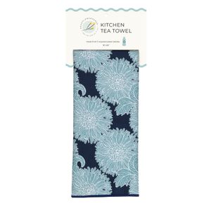 Chrysanthemum Flower Eco Kitchen Tea Towel 5