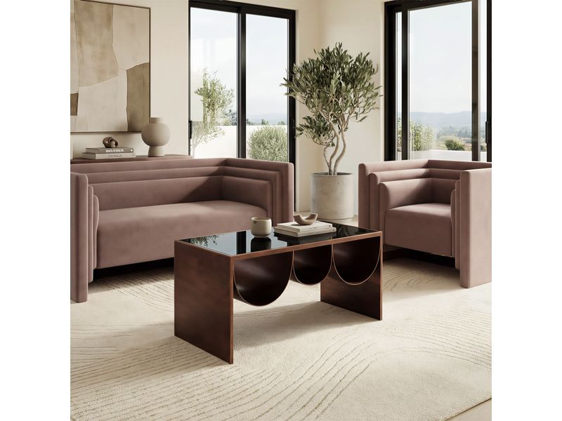 Aveiro Coffee Table Copper & Black 2