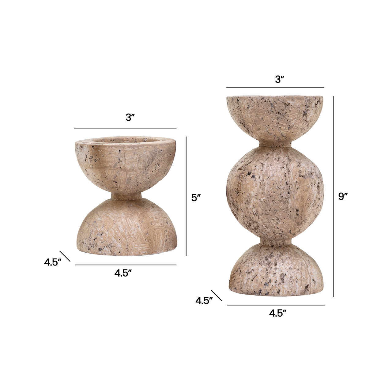 Alodia Candleholders -Set 2 3