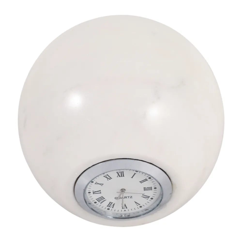 RUEWOOD WHITE CLOCK 6 (IN)