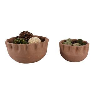 GARFIELDMORE SET OF 2 BROWN PLANTER 7 (IN) 3