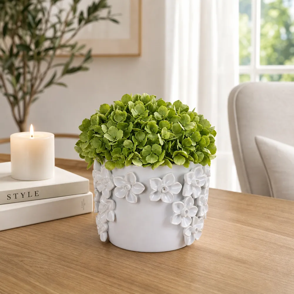 ELWINCROSS WHITE PLANTER 6 (IN)