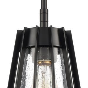 Open Louvers 6.75'' Wide 1-Light Mini Pendant - Matte Black 3