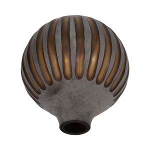 HAMDENSIDE GRAY GLASS VASE 12 (IN) 6