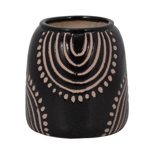 NORAMILL BLACK VASE 6 (IN) 1