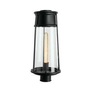 Cone 19.75'' High 1-Light Outdoor Post Light - Matte Black 1