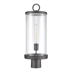 Hopkins 20.75'' High 1-Light Outdoor Post Light - Charcoal Black 2