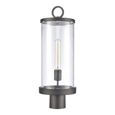 Hopkins 20.75″ High 1-Light Outdoor Post Light - Charcoal Black
