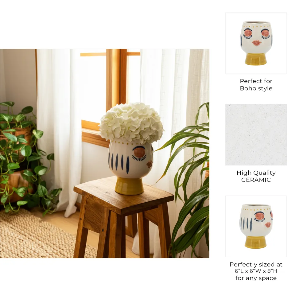 ROSSLAND IVORY PLANTER 8 (IN)