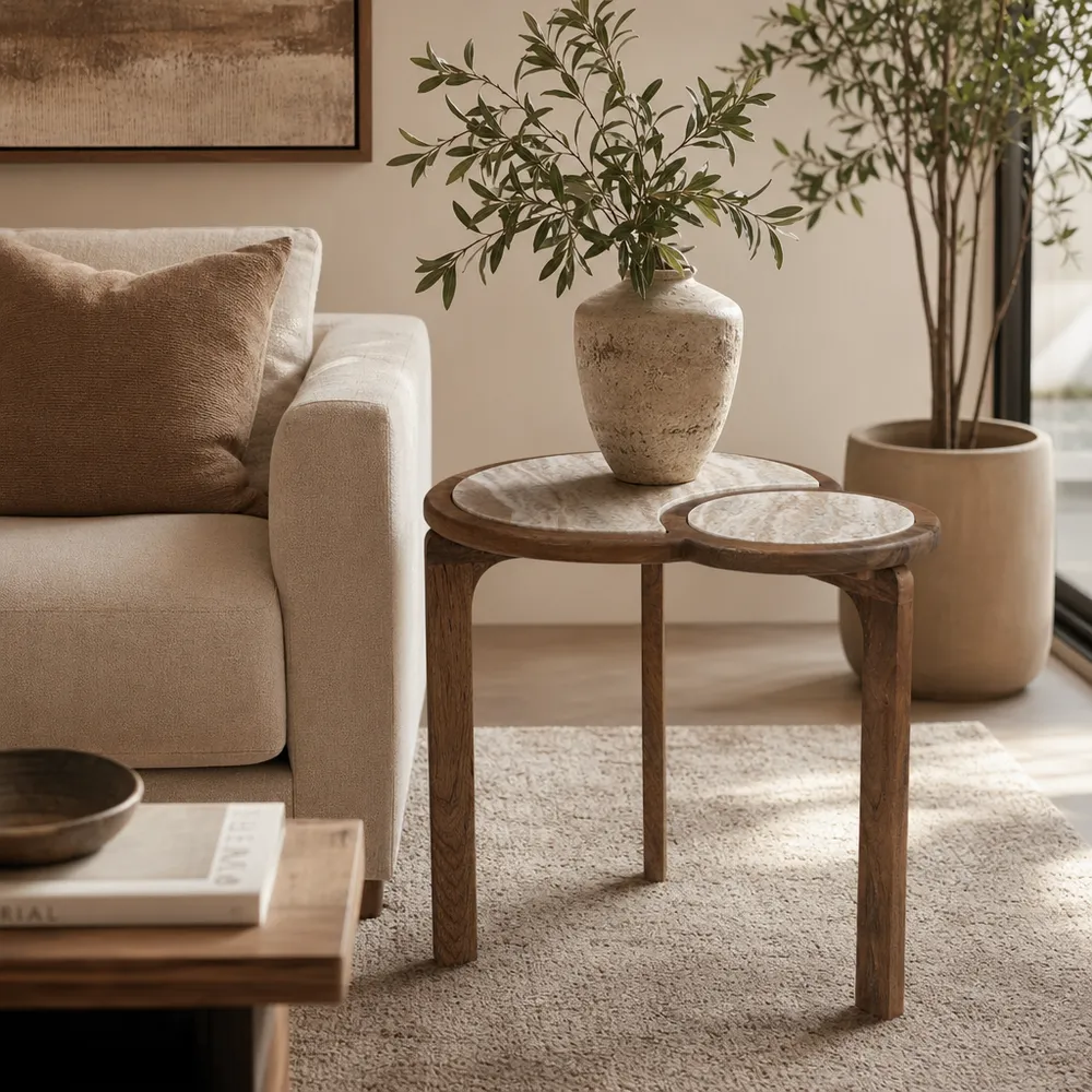 MORTONFIELD BROWN TABLE 22 (IN)