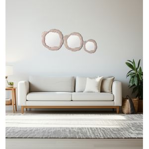 ELLERYRIDGE SET OF 3 BROWN MIRRORS 24 (IN) 11