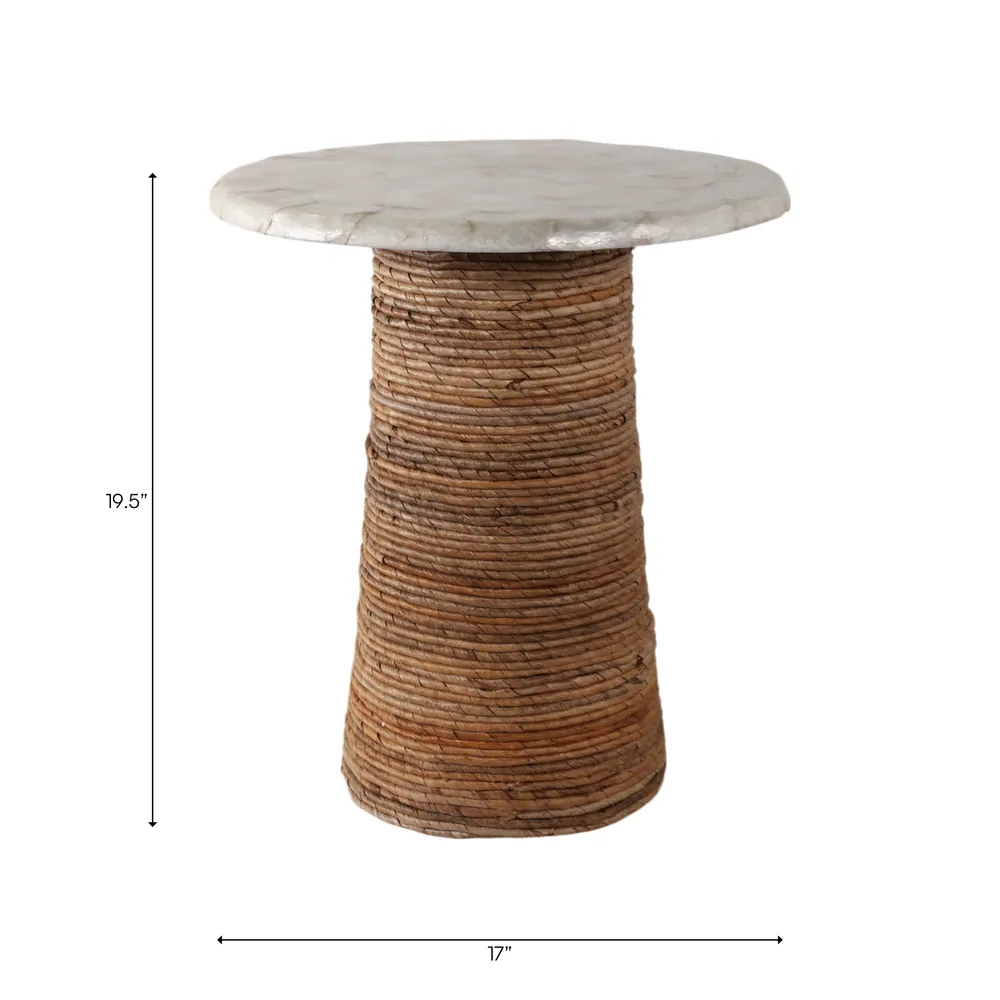 BRYNGATE IVORY TABLE 20 (IN)