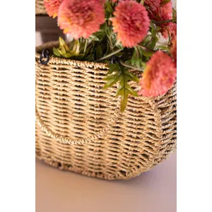 Set of 2 Woven Vine Baskets with Hinged Handles 2