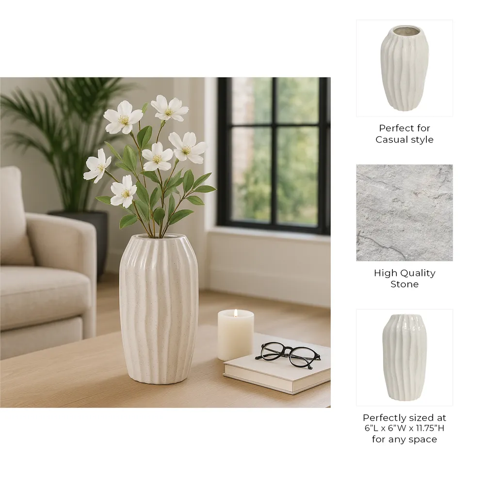 LINTONHAM IVORY VASE 12 (IN)