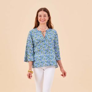 Isabella Blue Cotton Kurta 6