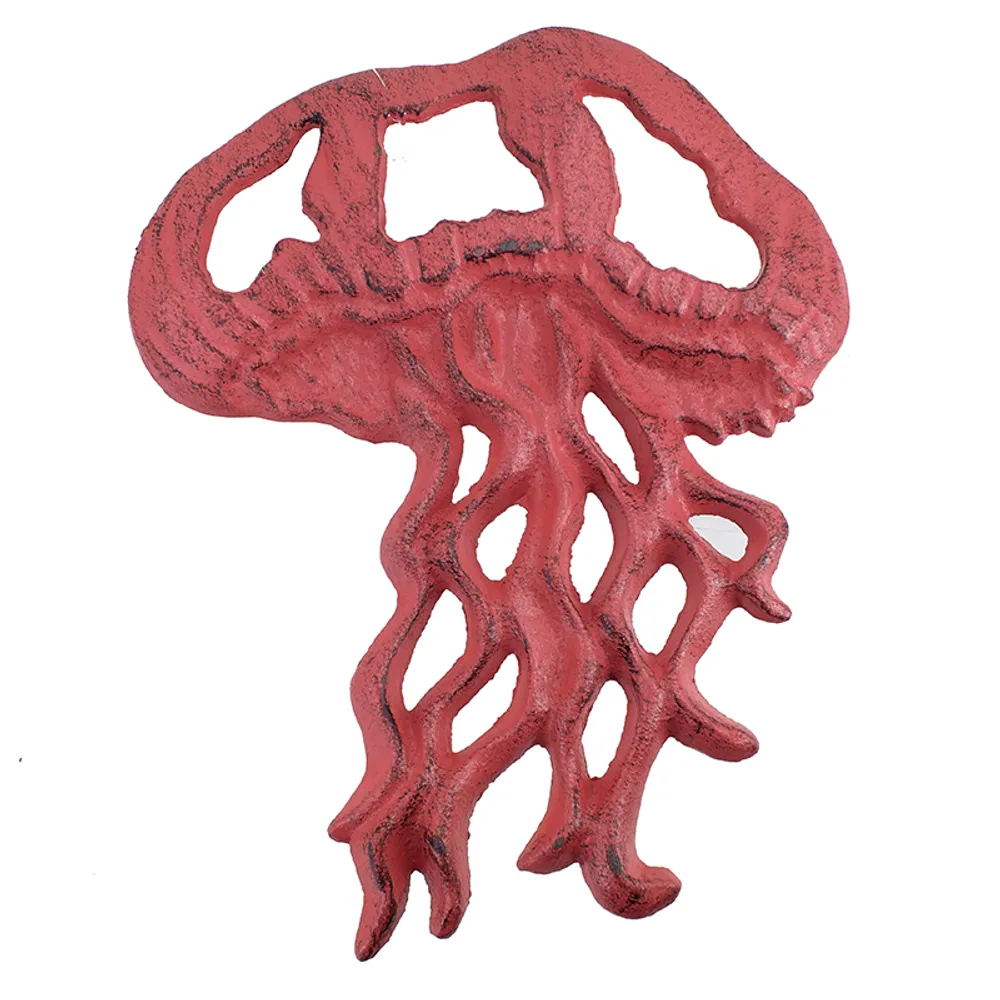 10-3/4" CAST IRON JELLY FISH PLAQUE