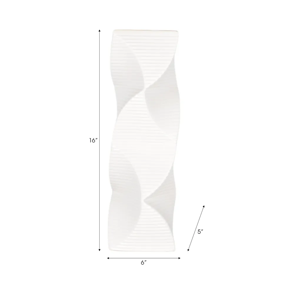 CASEYWAY WHITE VASE 16 (IN)
