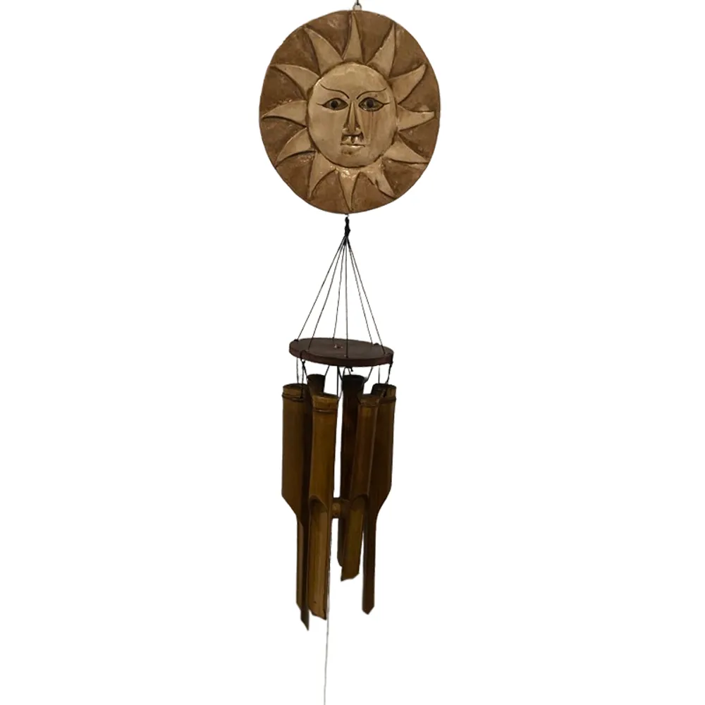 CARVED CELESTIAL BAMBOO WINDCHIME