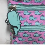 REPEAT PINK WHALE CANVAS HIP BAG - NAVY 2