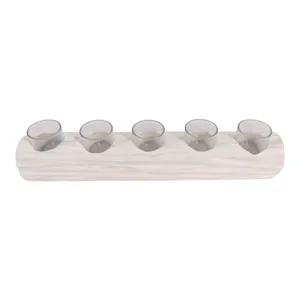 LUKEHAVEN WHITE TEALIGHT HOLDER 5 (IN) 5