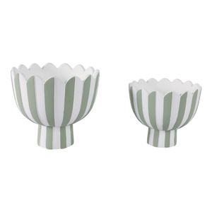 DENTONFIELD SET OF 2 WHITE PLANTER 8 (IN) 1