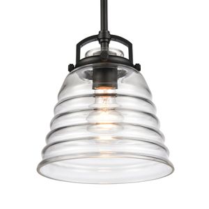 Current 8'' Wide 1-Light Mini Pendant - Matte Black 4