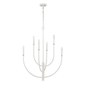 Continuance 30'' Wide 6-Light Chandelier - White Coral 2