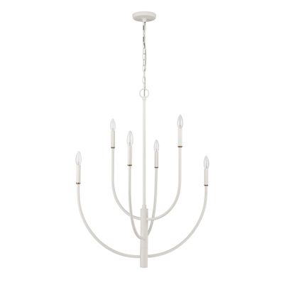 Continuance 30'' Wide 6-Light Chandelier - White Coral