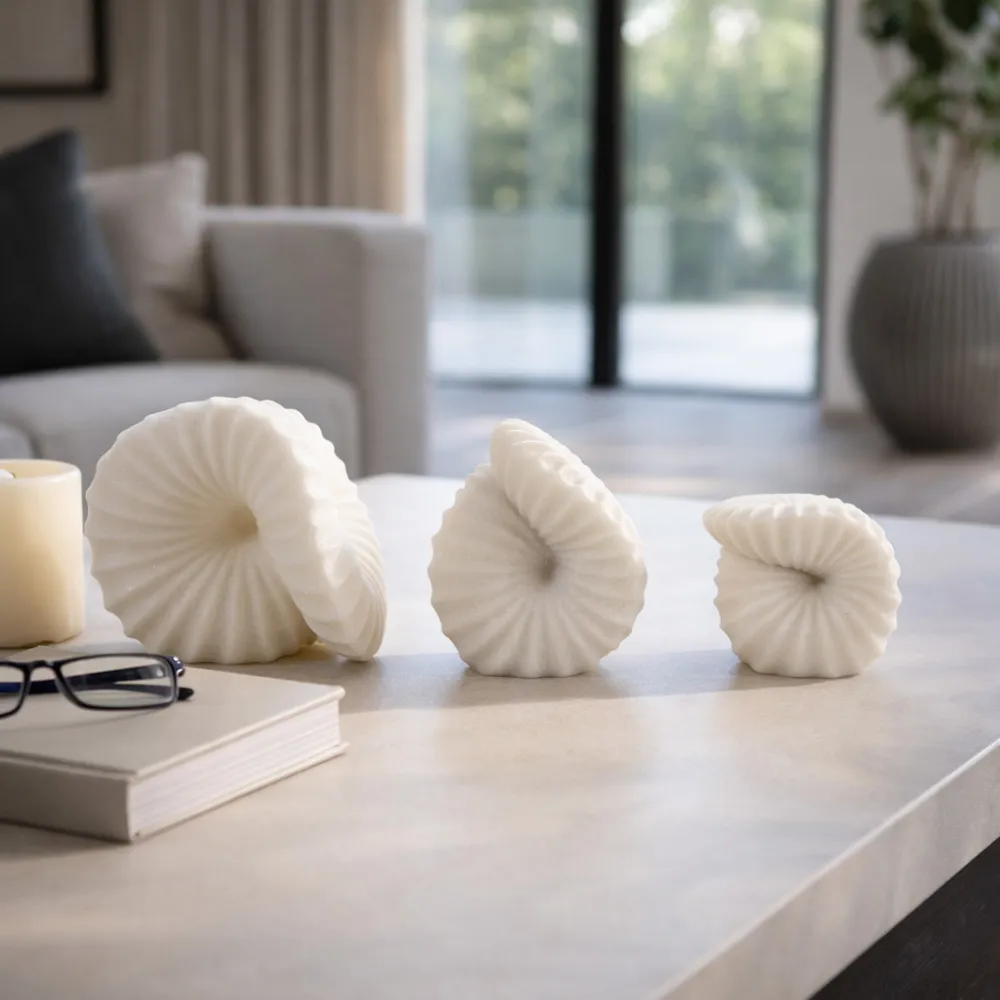 COLEMILL SET OF 3 WHITE DECOR 6 (IN)