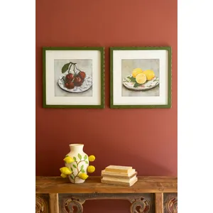 Set of 2 Framed Fruit Prints under Glass 4