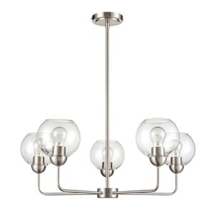 Astoria 28'' Wide 5-Light Chandelier - Brushed Nickel 2