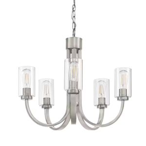 Melina 24'' Wide 5-Light Chandelier - Brushed Nickel 1