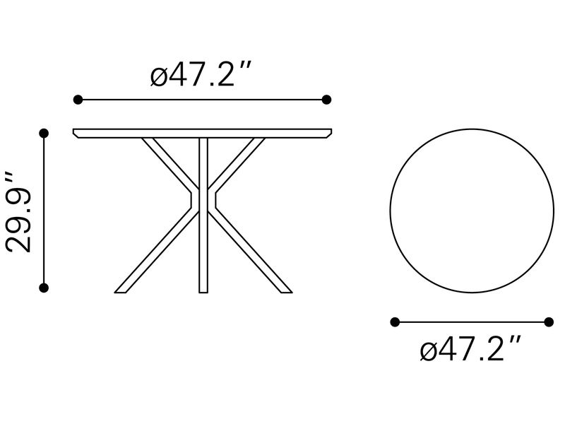 Amiens Dining Table White 11